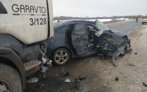 В Марий Эл погибла пассажир легковушки, которая выехала на встречу фуре