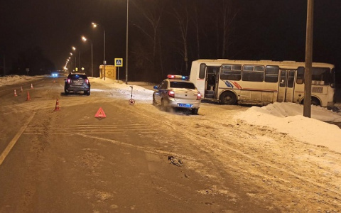 6-тонный автобус ПАЗ сбил женщину на пешеходном переходе в Марий Эл