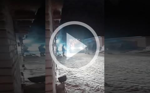 Ночью в Куженере сгорел дотла автомобиль