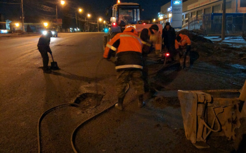 В Йошкар-Оле продолжается ямочный ремонт дорог