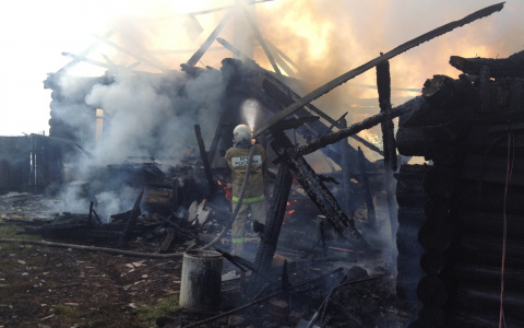 За последние сутки на территории Марий Эл сгорело три постройки