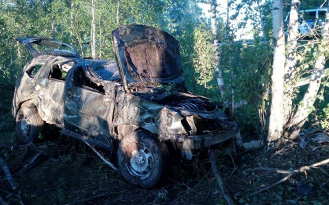 В ДТП на трассе Марий Эл внедорожник превратился в груду метала
