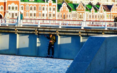 «С ума что ли сошел!?»: йошкаролинец нашел необычное место для разговора по телефону