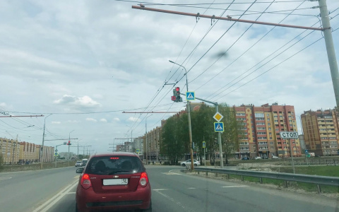 В пригороде Йошкар-Олы гроза вывела из строя светофор
