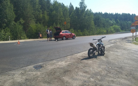 Пятиклассник на спортбайке попал в аварию на трассе в Марий Эл