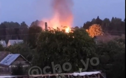 Вечером в Йошкар-Оле всполыхнул частный дом