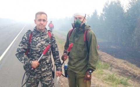 В борьбе с бушующим пламенем принимают участие известные люди Марий Эл