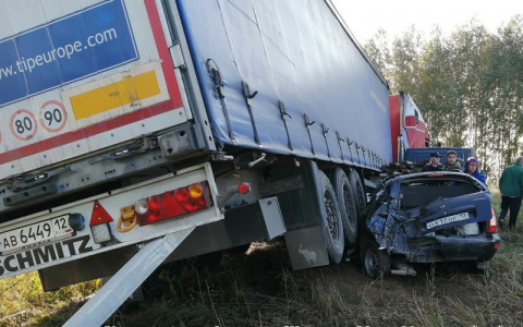 В Марий Эл пьяный водитель за рулем грузовика устроил массовое ДТП