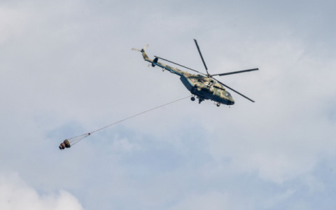 Вертолет Министерства обороны задействован в тушении торфяников в Марий Эл