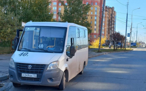 В Йошкар-Оле водитель маршрутки решил прокатить пассажира снаружи авто