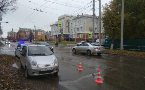 В центре Йошкар-Олы маленький «матиз» сбил пенсионерку