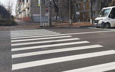 В Йошкар-Оле на одной из улиц сделали дорожную разметку