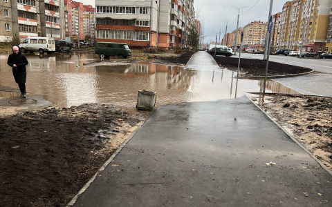 «Немного терпения и понимания»: в мэрии Йошкар-Олы рассказали, когда будут убирать потоп на новом бульваре Ураева