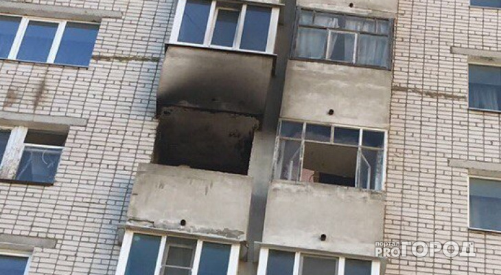 В Йошкар-Оле перепуганные соседи колотили в дверь полыхающей квартиры