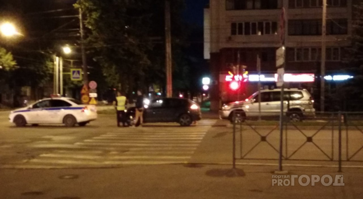 Вечер в Йошкар-Оле закончился авариями на двух центральных перекрестках