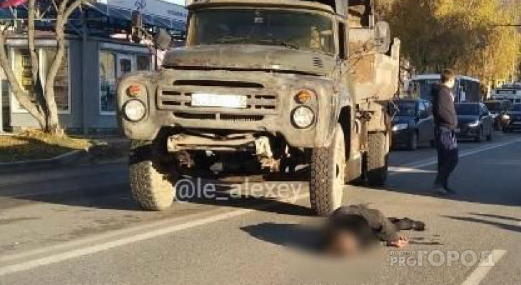 Он лежал на дороге: в Йошкар-Оле грузовик сбил пешехода