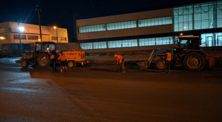 В Йошкар-Оле за последние выходные отремонтировали пять участков дорог