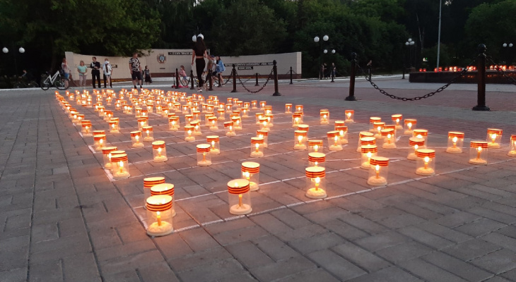 В Йошкар-Оле зажгли свечи в память о начале Великой Отечественной войны