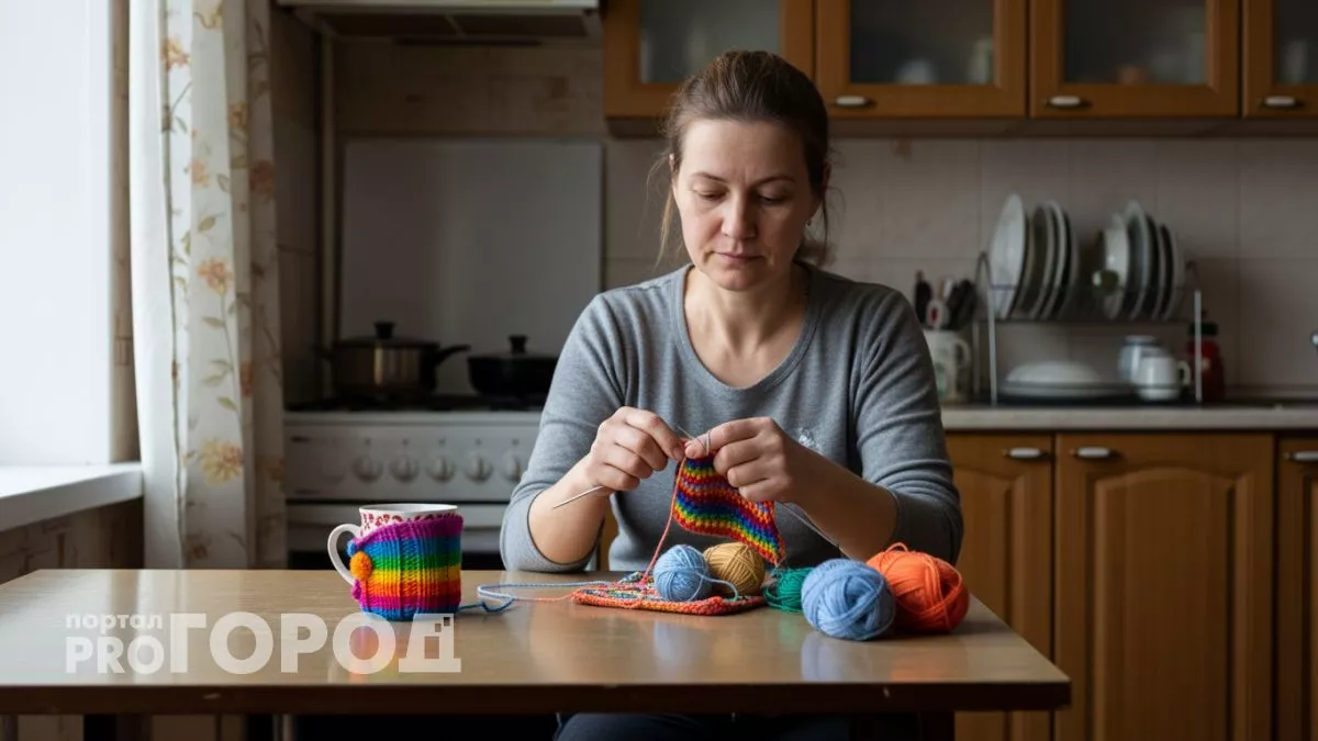 Вместо того чтобы выбрасывать клубочки пряжи делаю из них домашние штучки и трачу меньше денег