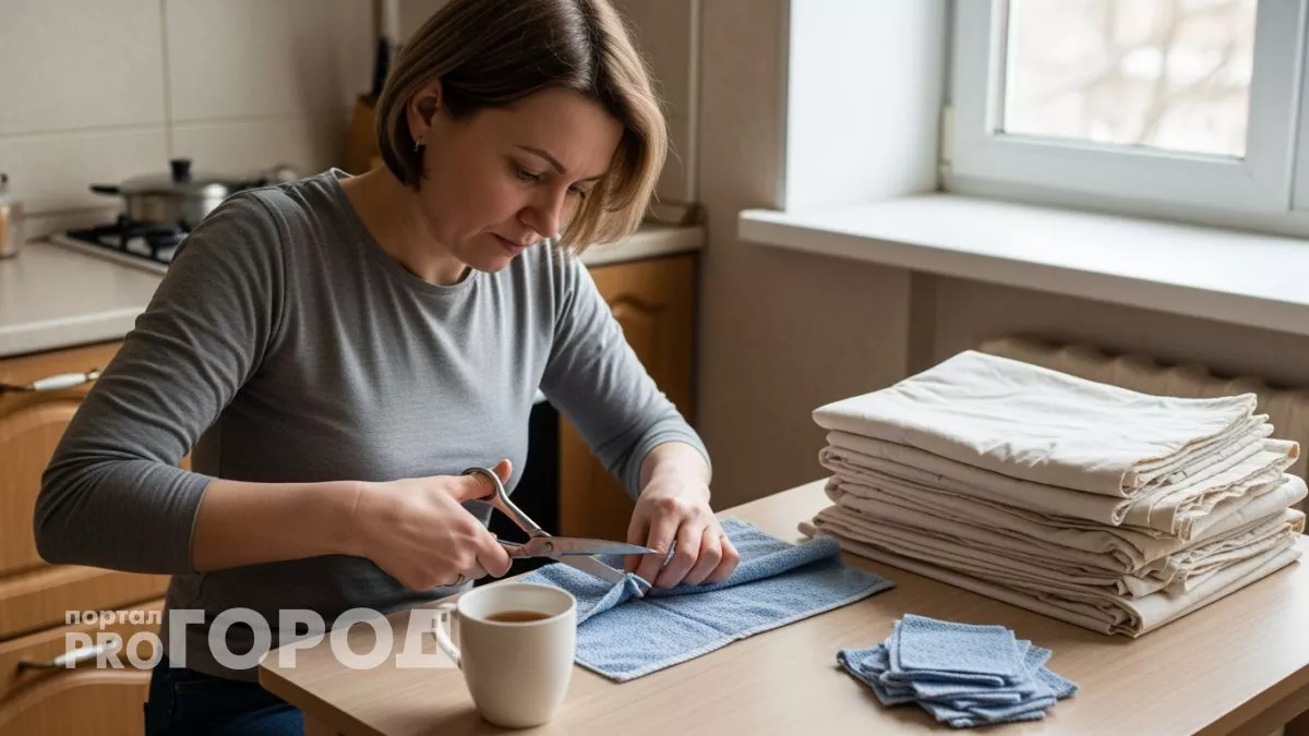 Превращаю потрёпанные полотенца в незаменимые помощники по дому: 9 идей для экономных хозяек