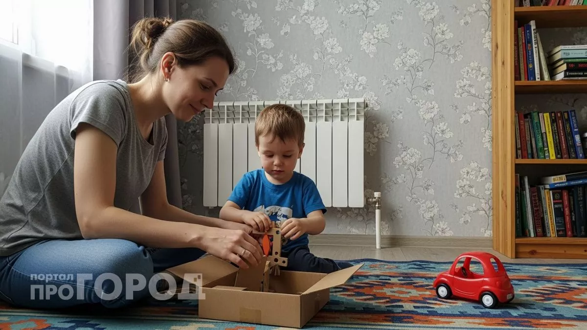 Европейские мамы не покупают детям игрушки: они делают их из картона - и дети счастливее