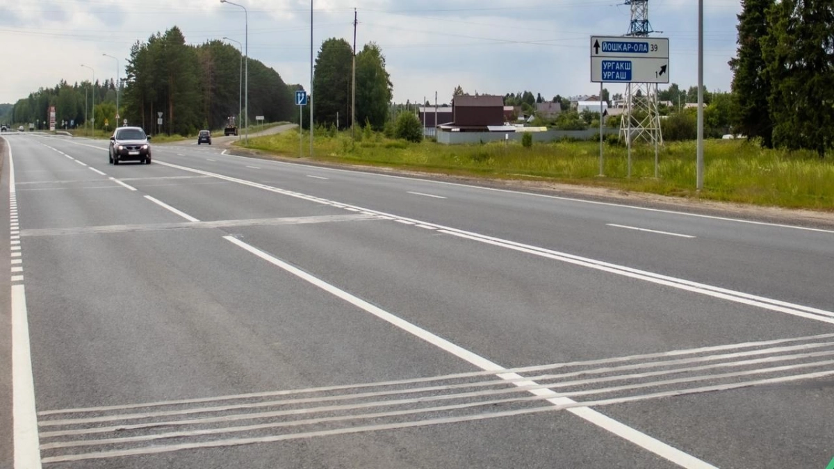 В Марий Эл обустроят шумовые полосы на 155 опасных участках дорог
