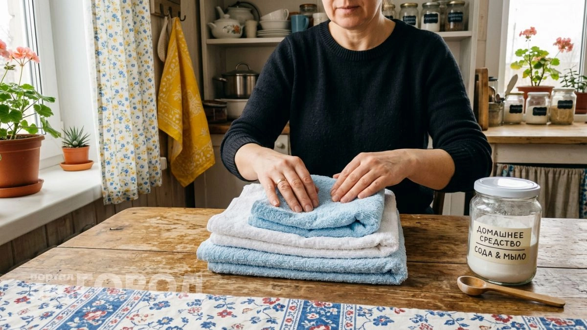 Добавляю две ложки этого средства в каждую стирку — полотенца мягкие и пушистые уже много лет