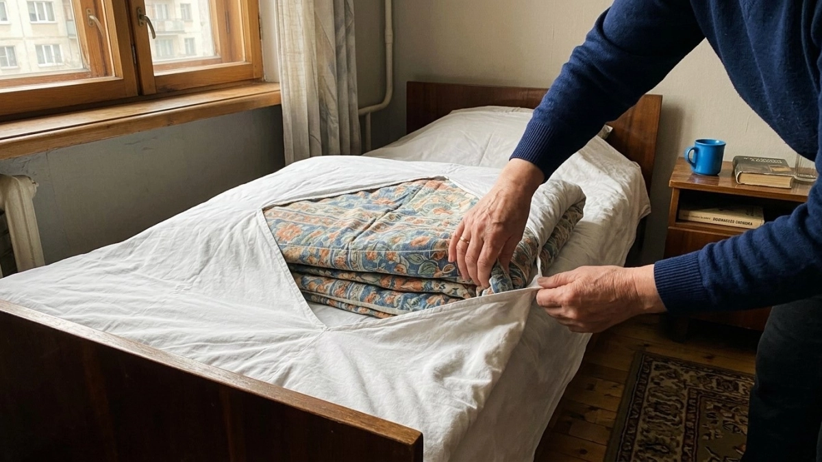 Тайна советского пододеяльника: зачем в СССР делали ромб по центру — ответ удивит