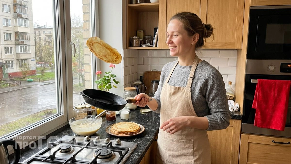 Мои блины стали тонкими и кружевными после того как шеф-повар показала одну хитрость с тестом