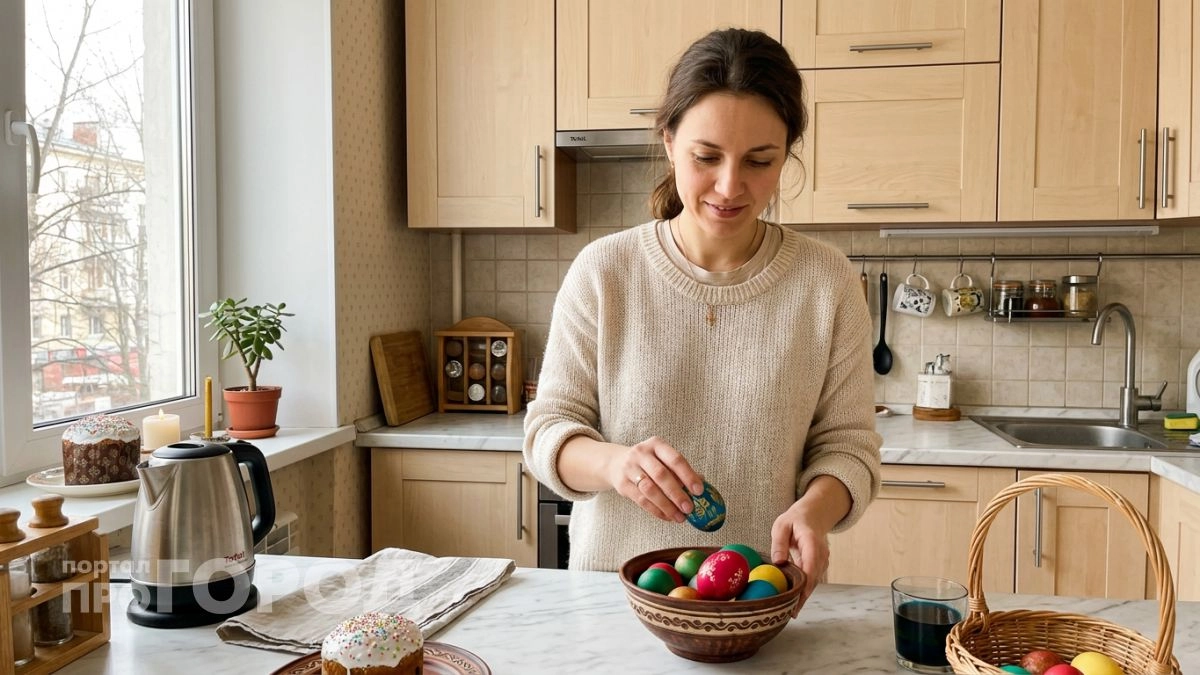 Пасхальные яйца с эффектом космоса за пару минут — теперь все гости спрашивают только про этот способ