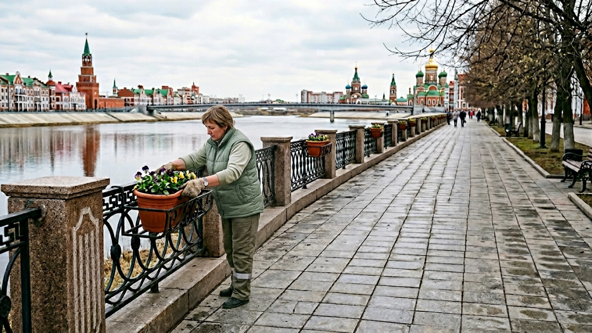 Йошкар-Ола получит десятки новых цветочных вазонов на набережной и по всему городу