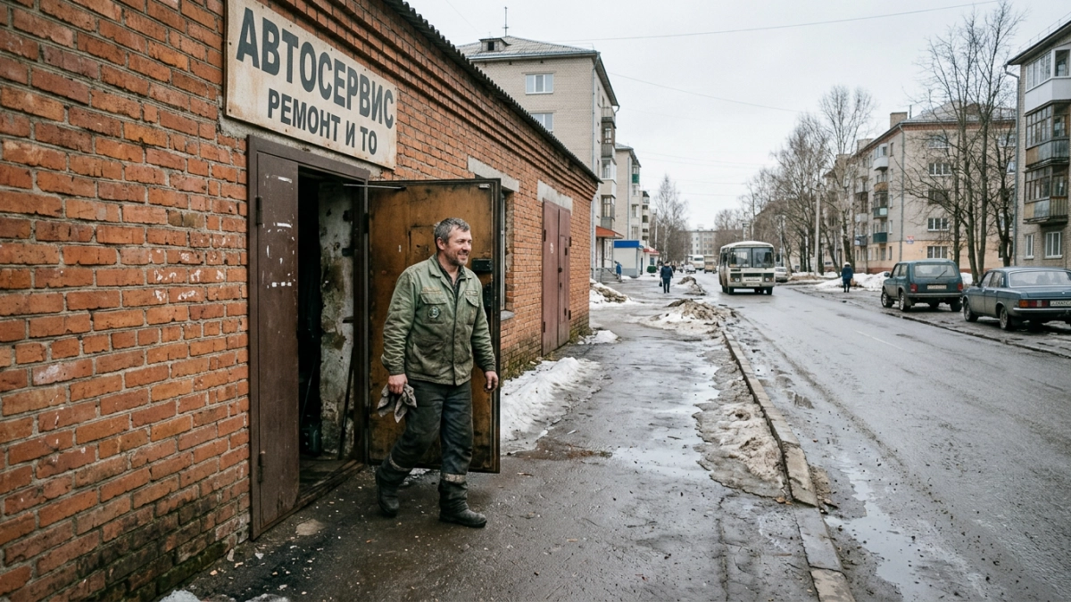 Водитель из Волжска перевернул «Ладу Гранта» прямо у порога автосервиса