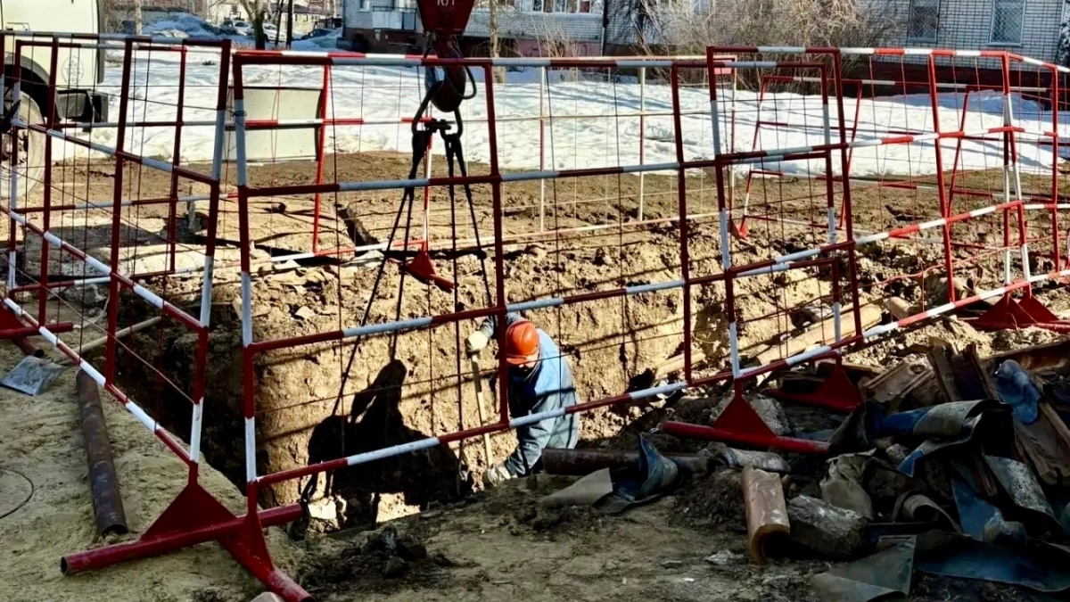 Энергетики начали ремонт тепловых сетей в центре Йошкар-Олы