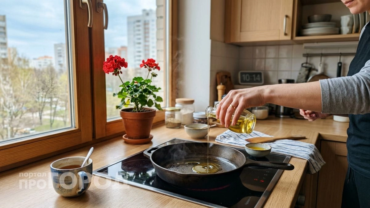 Масло на холодную сковороду губит и еду и покрытие — повара объяснили когда его правильно наливать