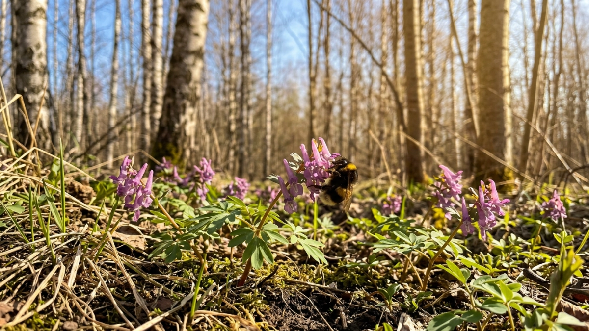 В заповеднике Марий Эл расцвела хохлатка — первый цветок весны