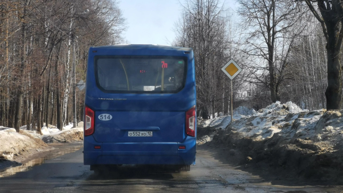 Паводок изменил маршрут автобуса №14с в Йошкар-Оле