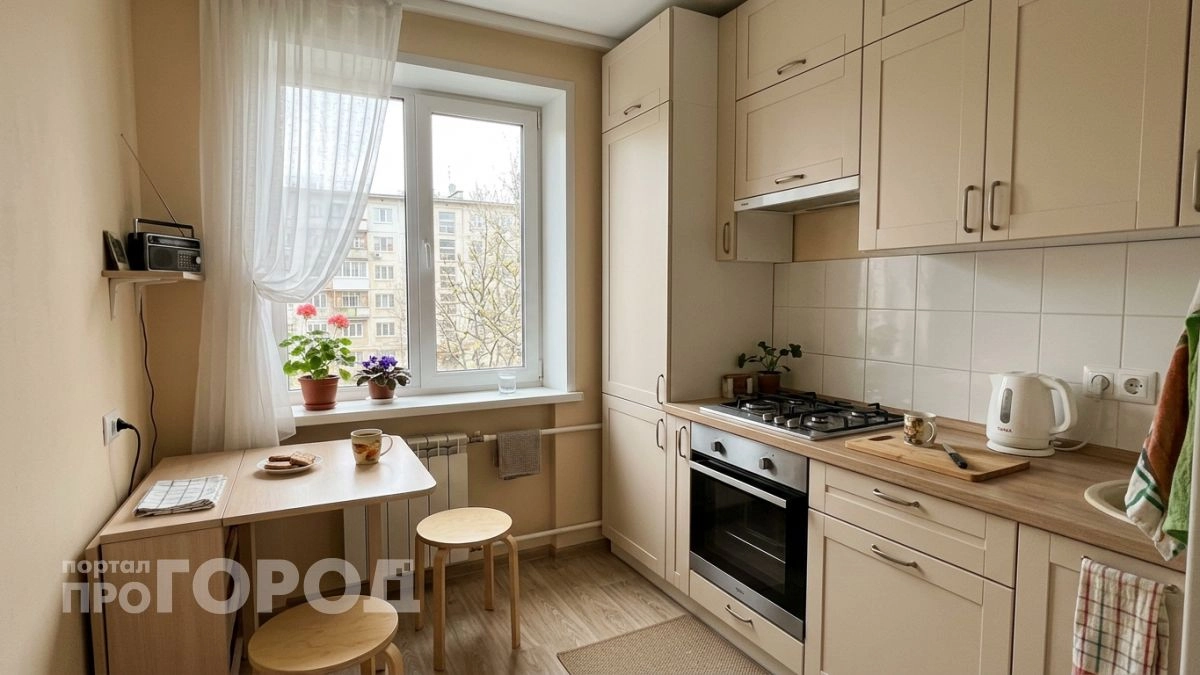 Маленькая кухня больше не проблема: делюсь простыми приемами, которые визуально добавляют лишние метры площади