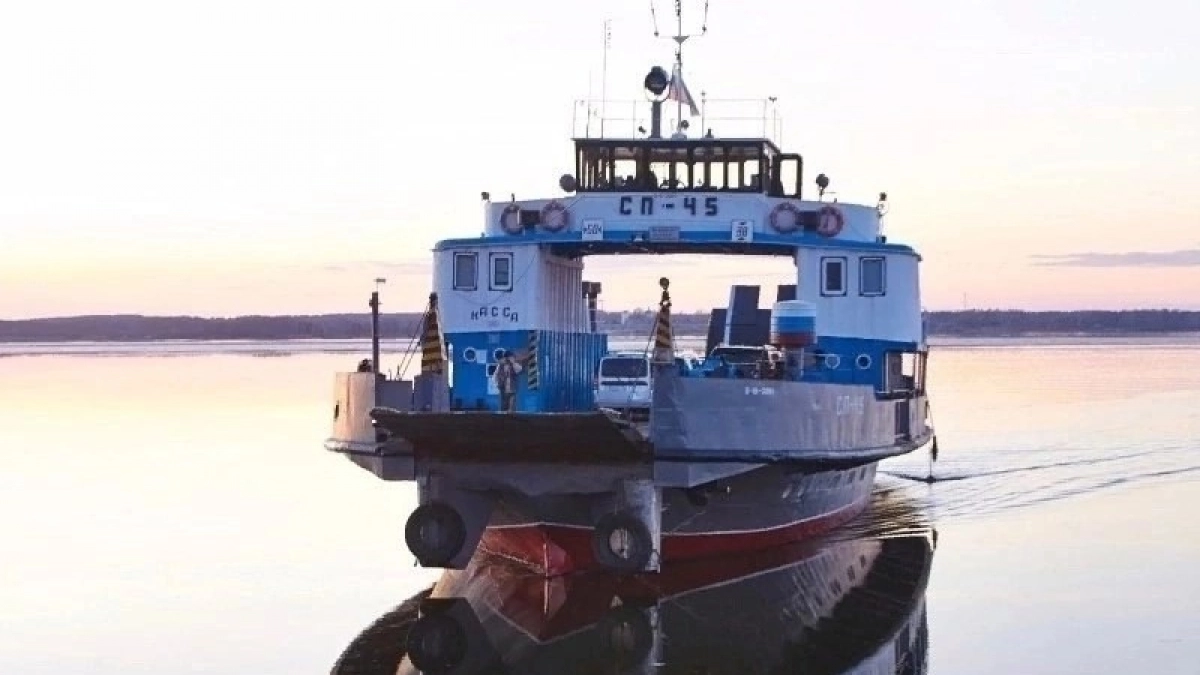 Паром начал ходить из Козьмодемьянска в Коротни