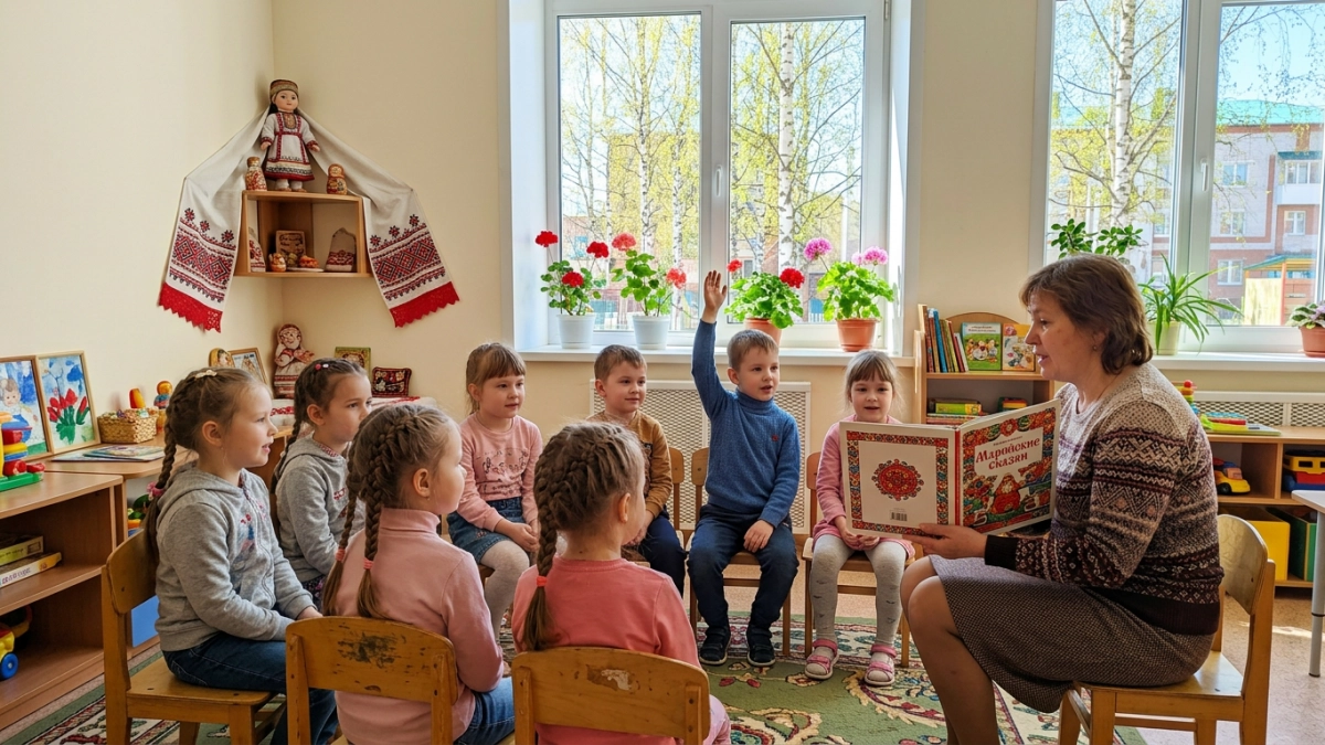 В 19 детских садах Марий Эл обучение ведётся полностью на марийском языке