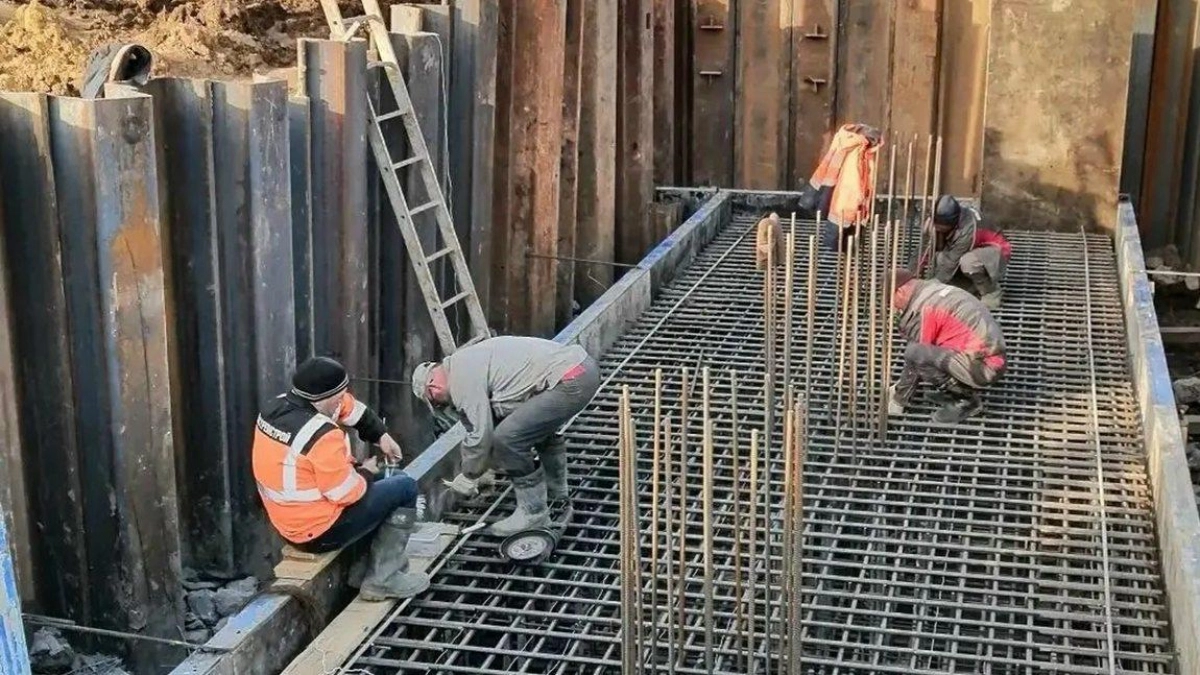 Над одной из рек Марий Эл построили переправу для машин