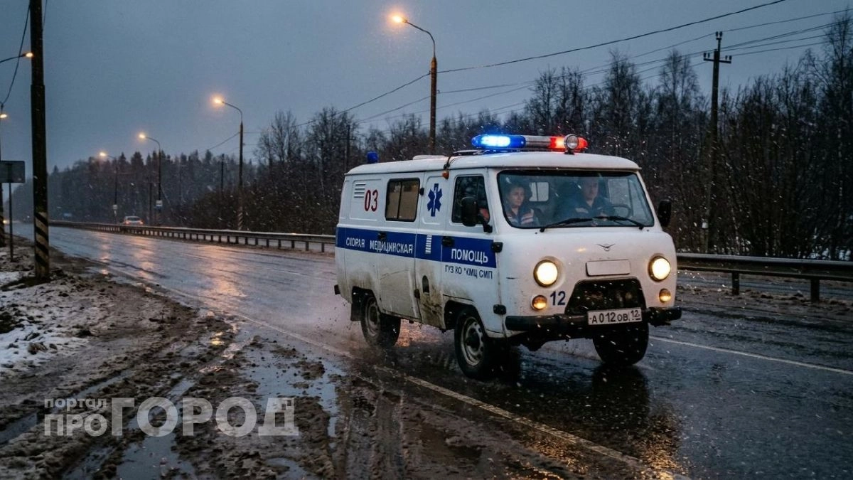 12-летнюю девочку увезли в больницу с серьезными травмами после ДТП в Медведевском районе