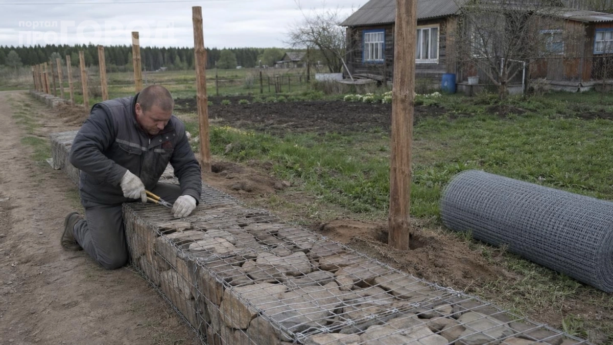 Забор за копейки и с шиком: почему габионы вытесняют профлист с рынка — дешевле, красивее, долговечнее