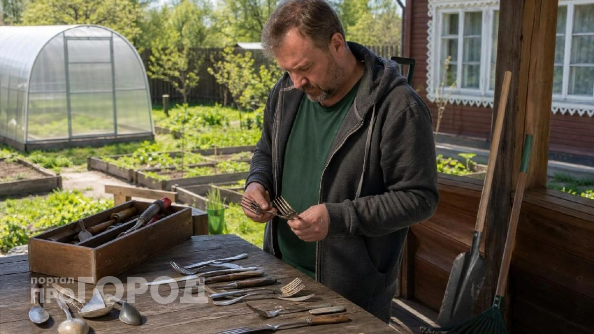 Старые советские вилки больше не выбрасываю: мастер показал, как из них сделать стильный декор для дачи