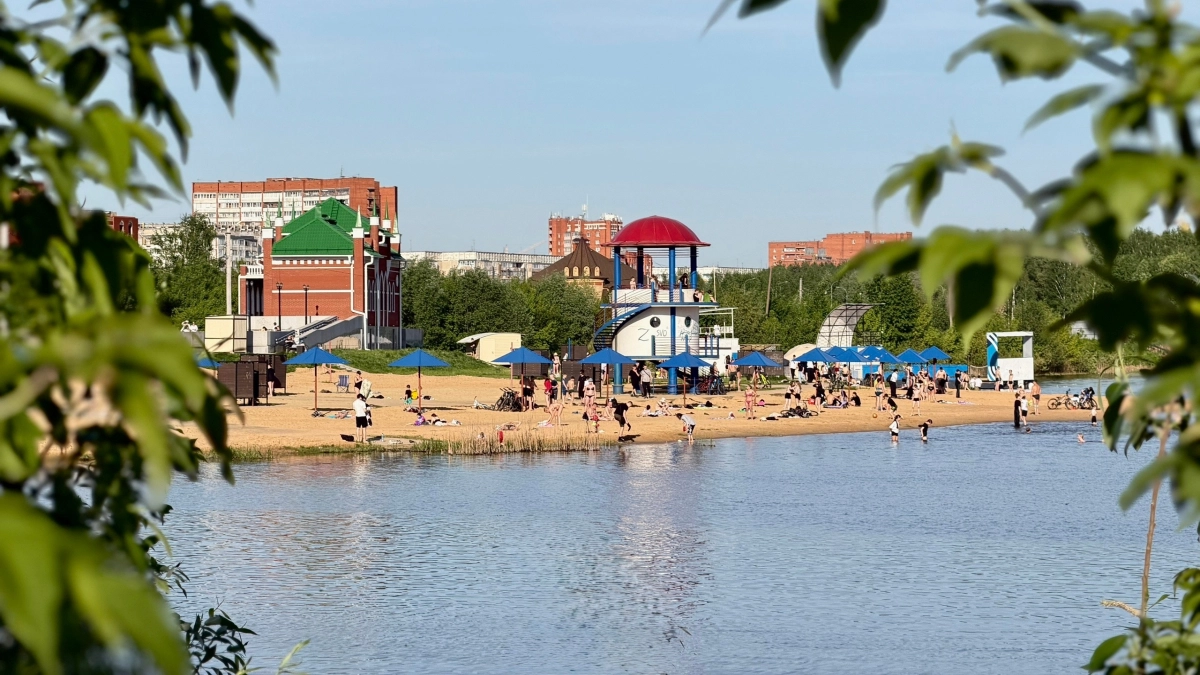 В Йошкар-Оле взяли пробы воды на пляже но купаться всё ещё нельзя