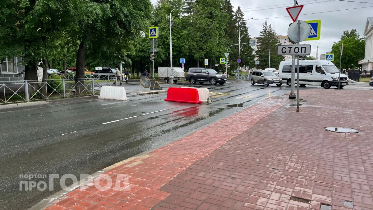 Водителям Йошкар-Олы придется искать объезд 8 улиц из-за перекрытия