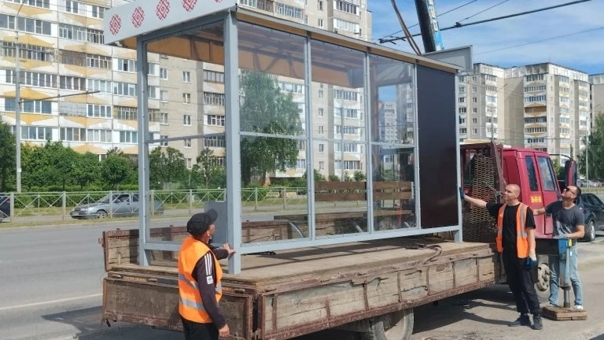 Девять новых остановок с камерами поставили в Йошкар-Оле