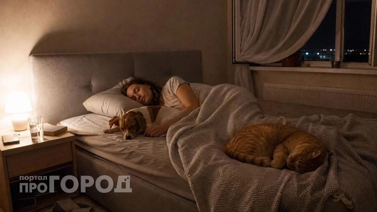 Полезно ли спать с собакой или кошкой в одной постели - точный ответ