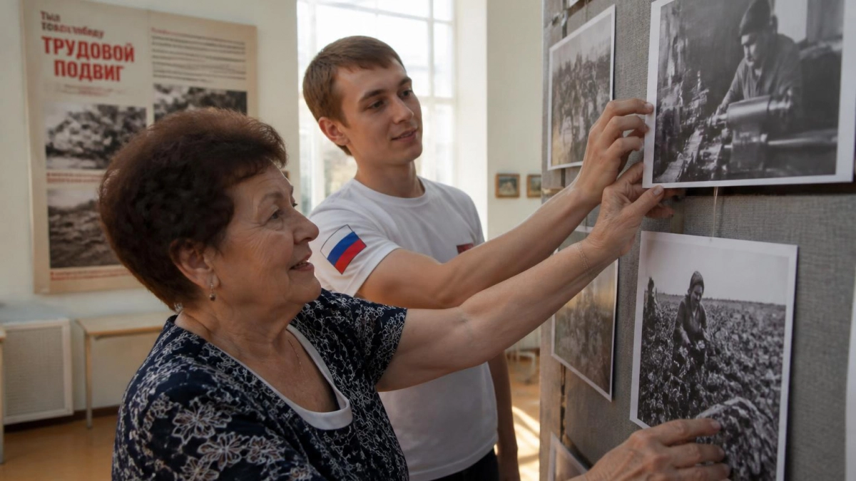 «Трудясь в тылу, мы фронту помогали»: в Килемарах открыли выставку к 80-летию Победы