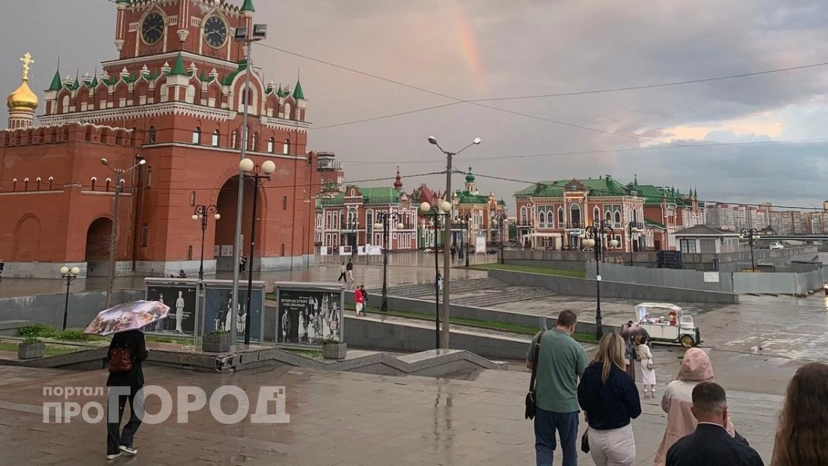 Марий Эл накроет мощная гроза с ливнем, градом и ветром до 23 м/с