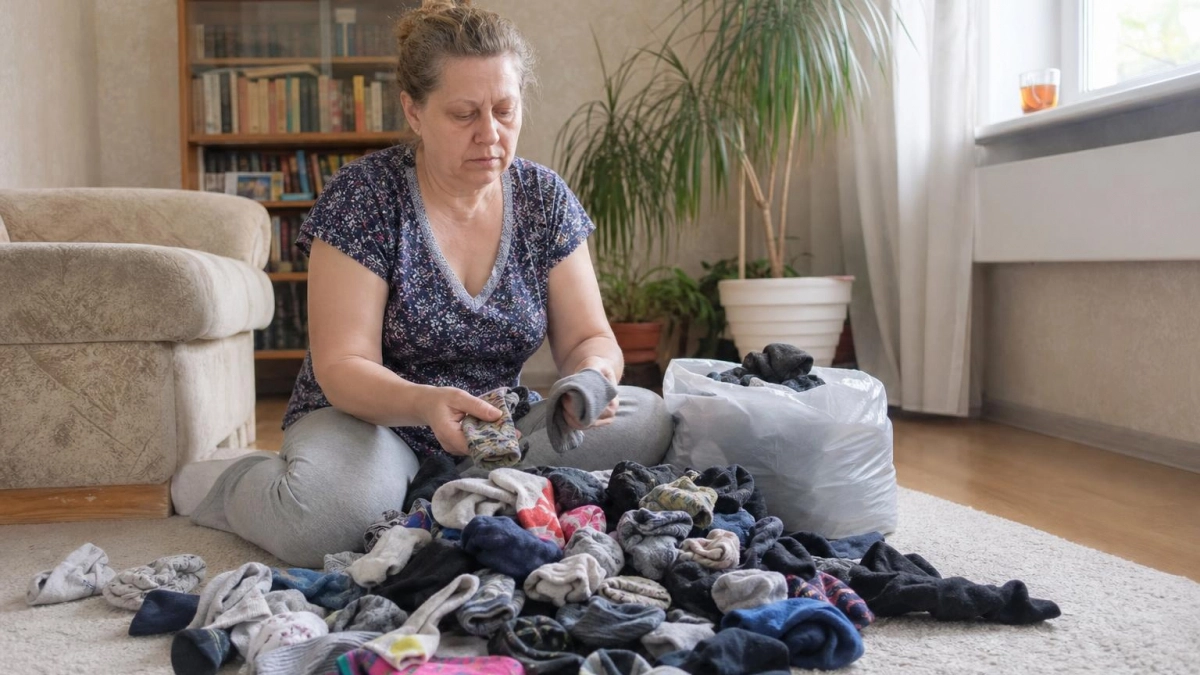 Носки без пары не выбрасываю: делаю из них суперинструмент для дома 